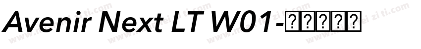 Avenir Next LT W01字体转换